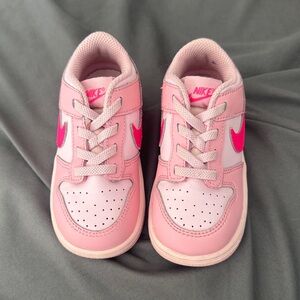 Nike Pink Athletic Shoes (Dunks)
